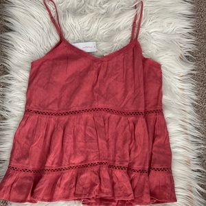 NWT American Eagle Pink Relaxed Cami, Size Small